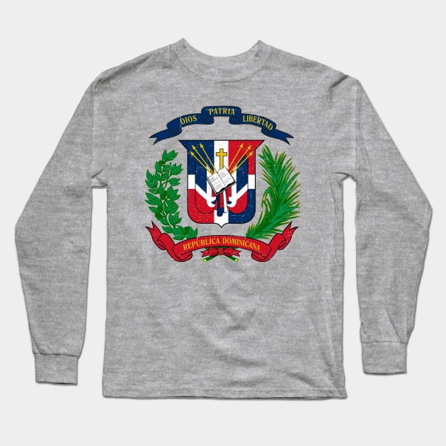 Republica Dominicana - Coat of arms Long Sleeve T-Shirt by verde